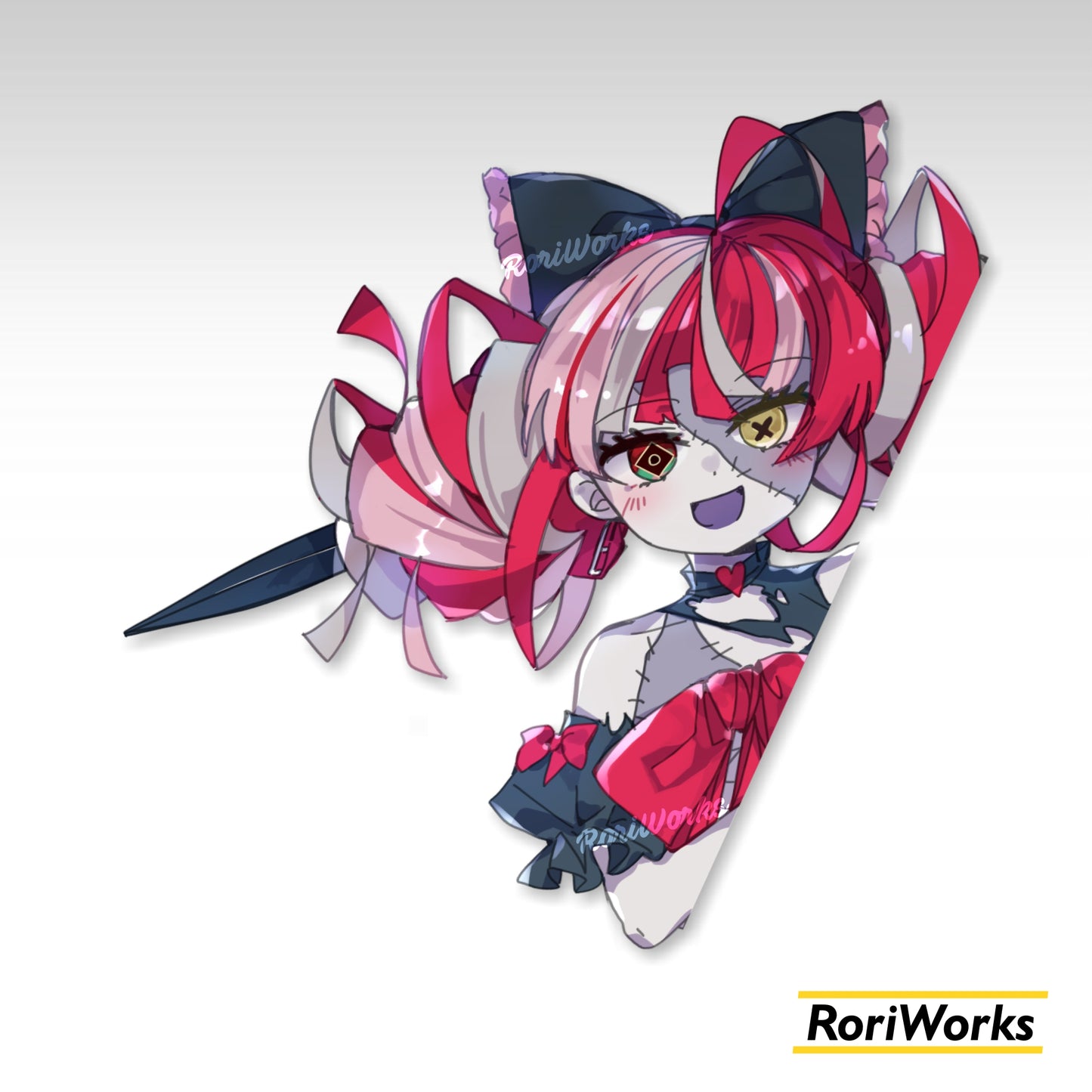 Stiker Intip Ollie Kureiji | Hololive