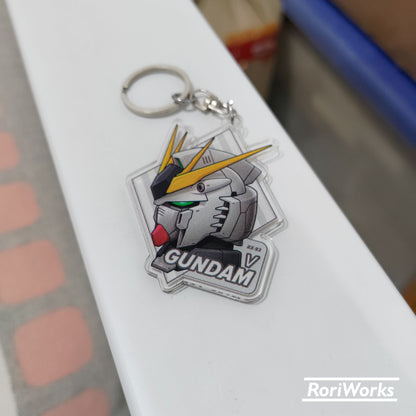 Keychain - ν Gundam Head