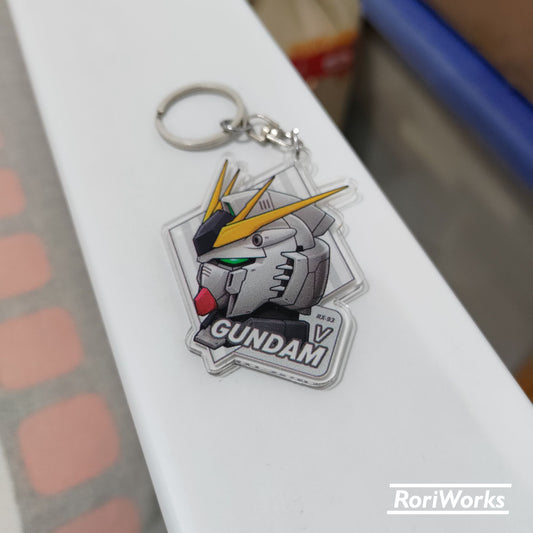 Keychain - ν Gundam Head