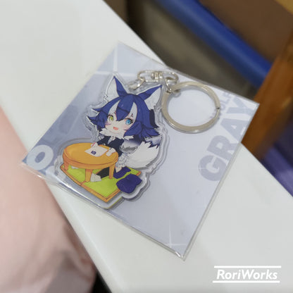 Keychain - Gray Wolf