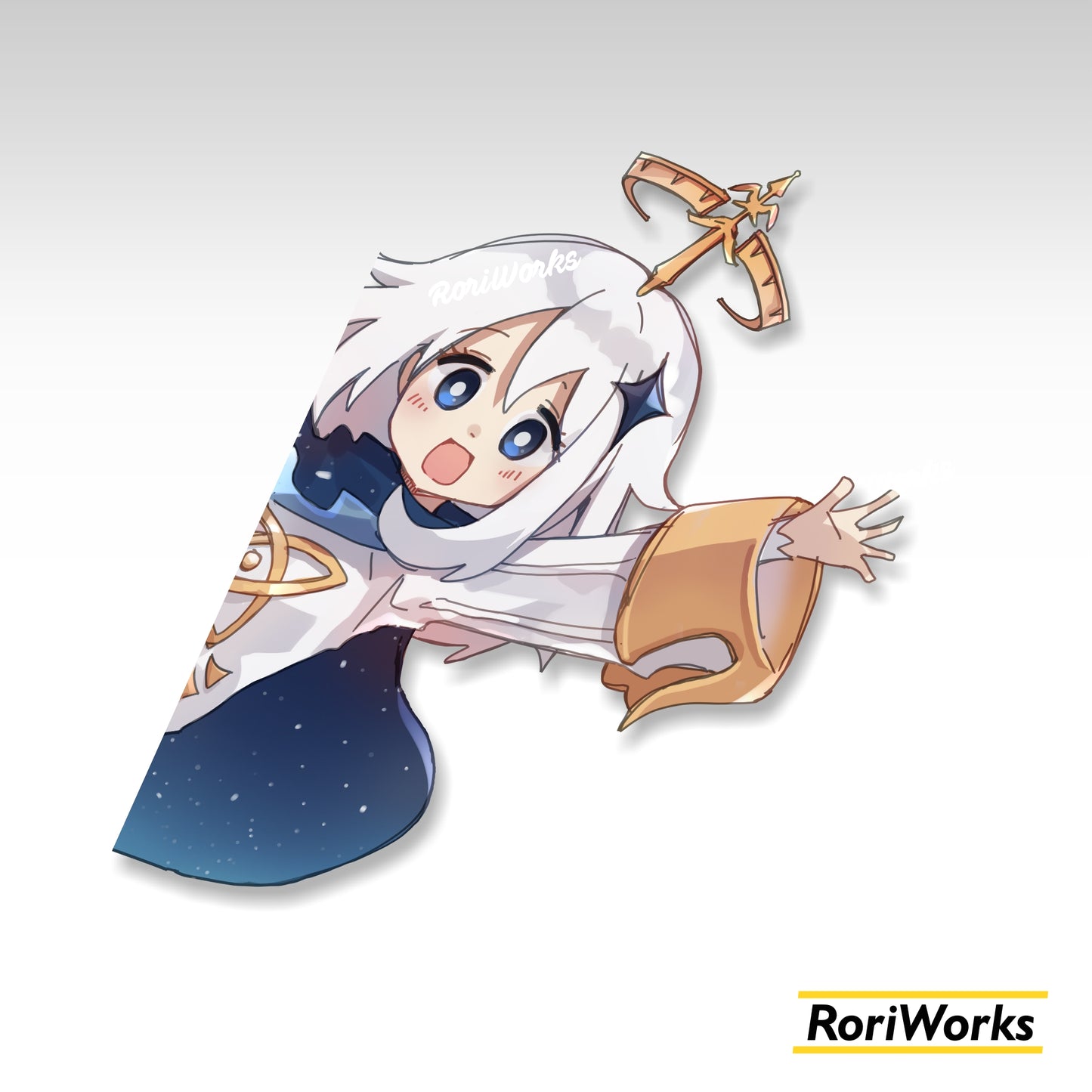 Stiker Intip Paimon | Genshin Impact