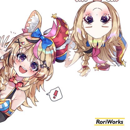 Stiker Intip - Polka Omaru