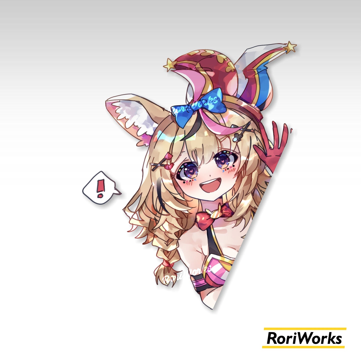 Stiker Intip Polka Omaru | Hololive
