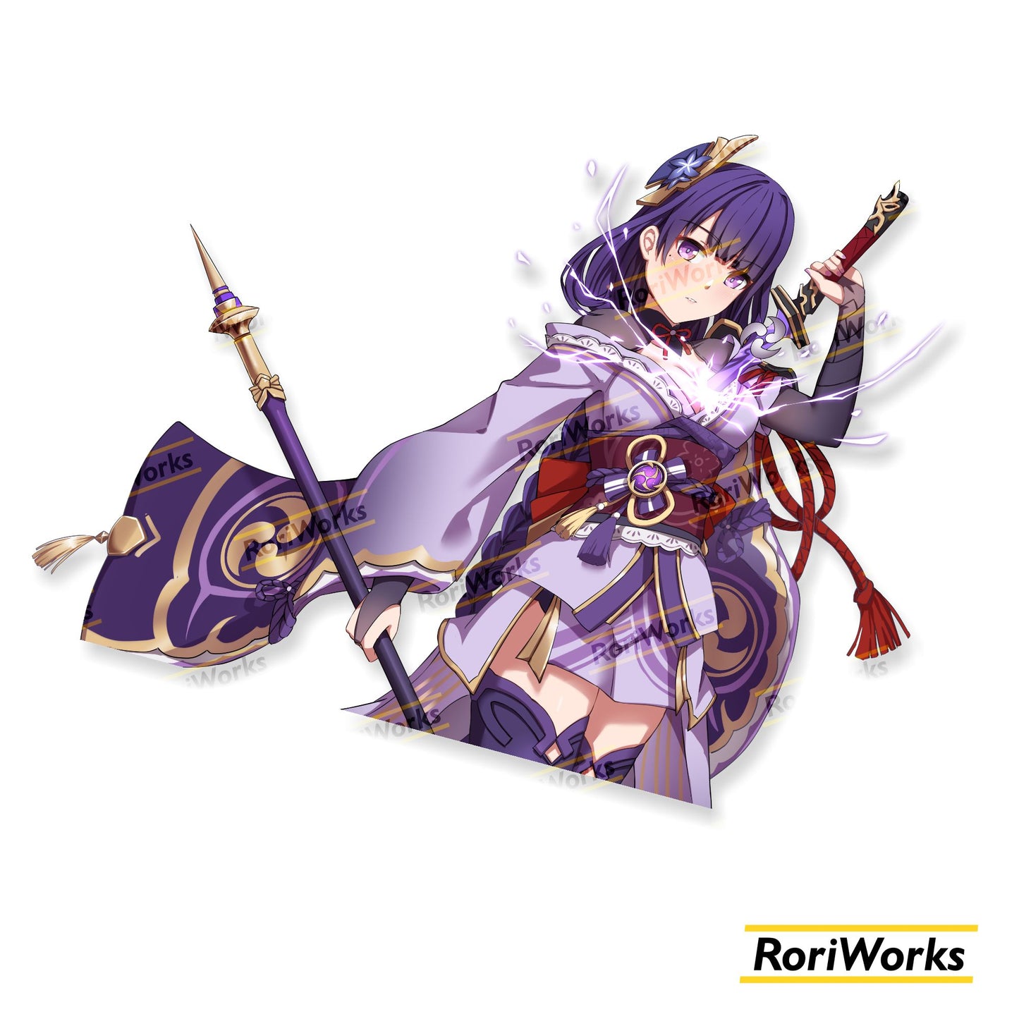 Stiker - Raiden Shogun