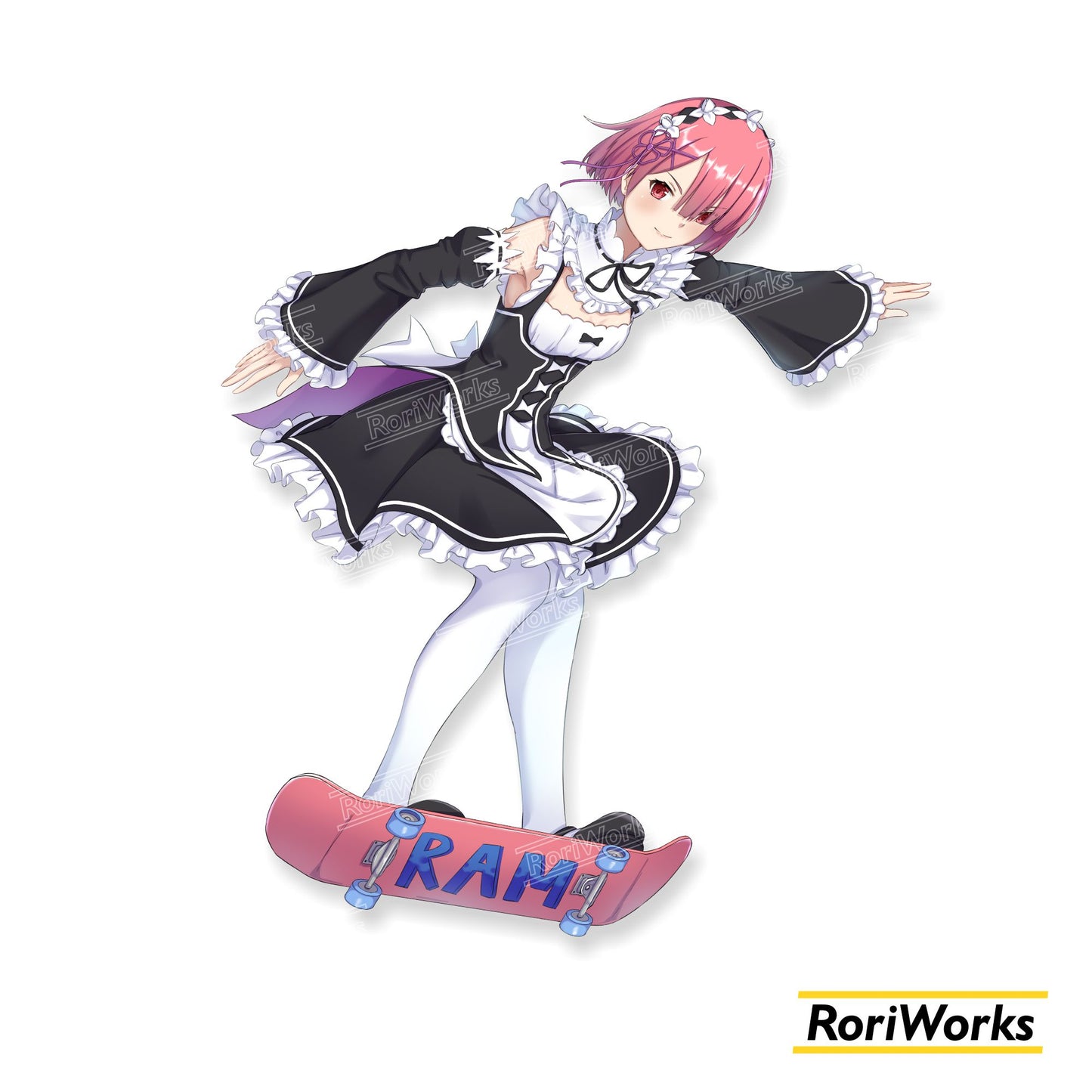 Stiker - Ram (Maid on Skate)