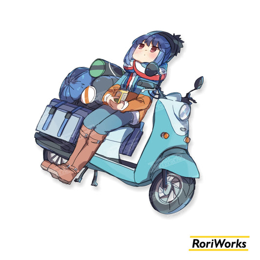 Stiker Rin Shima (Yamaha Vino) | Yuru Camp