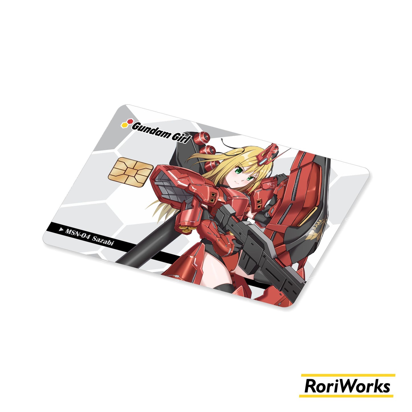 Stiker Kartu - Sazabi (Mecha Musume)