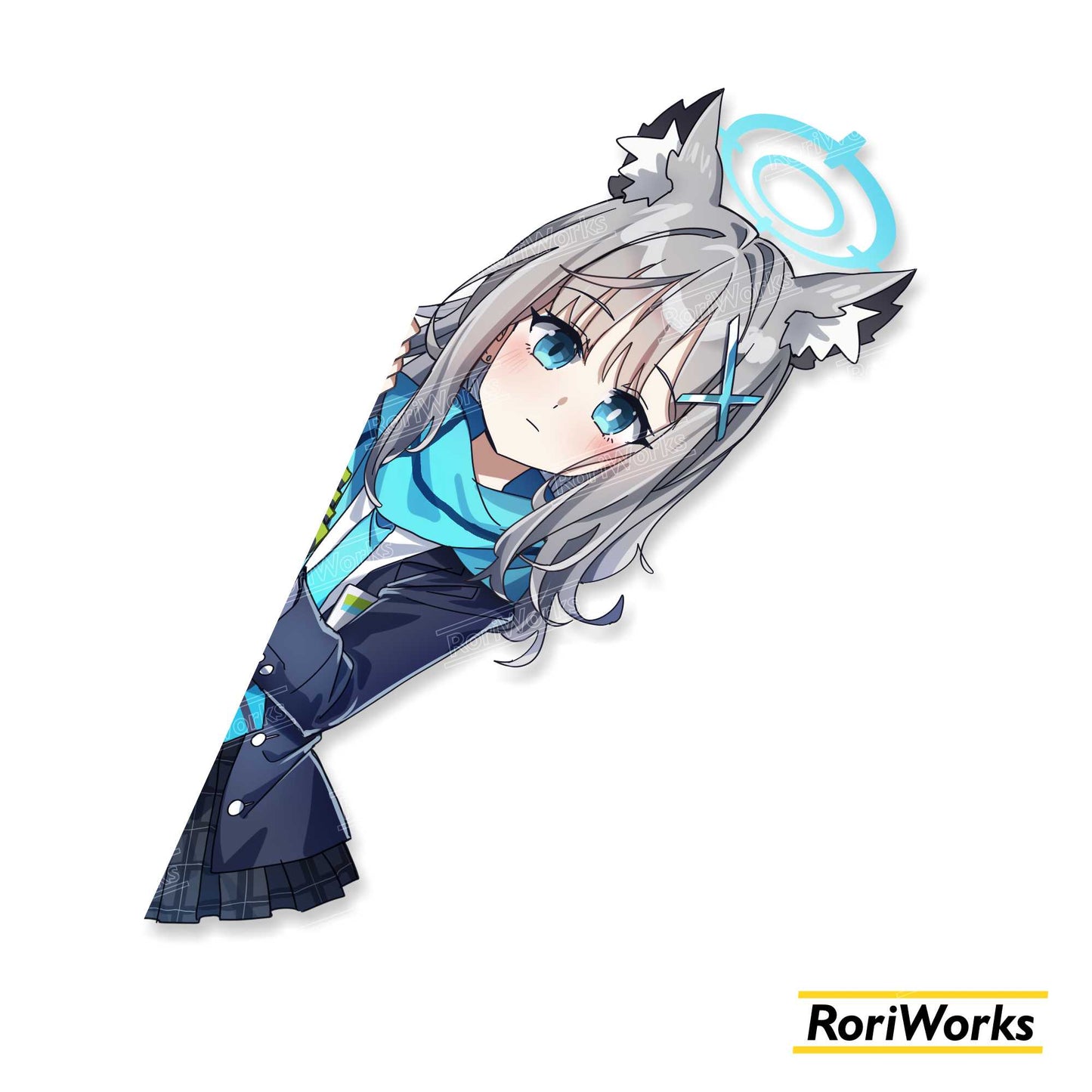 Stiker Intip Shiroko Sunaookami | Blue Archive
