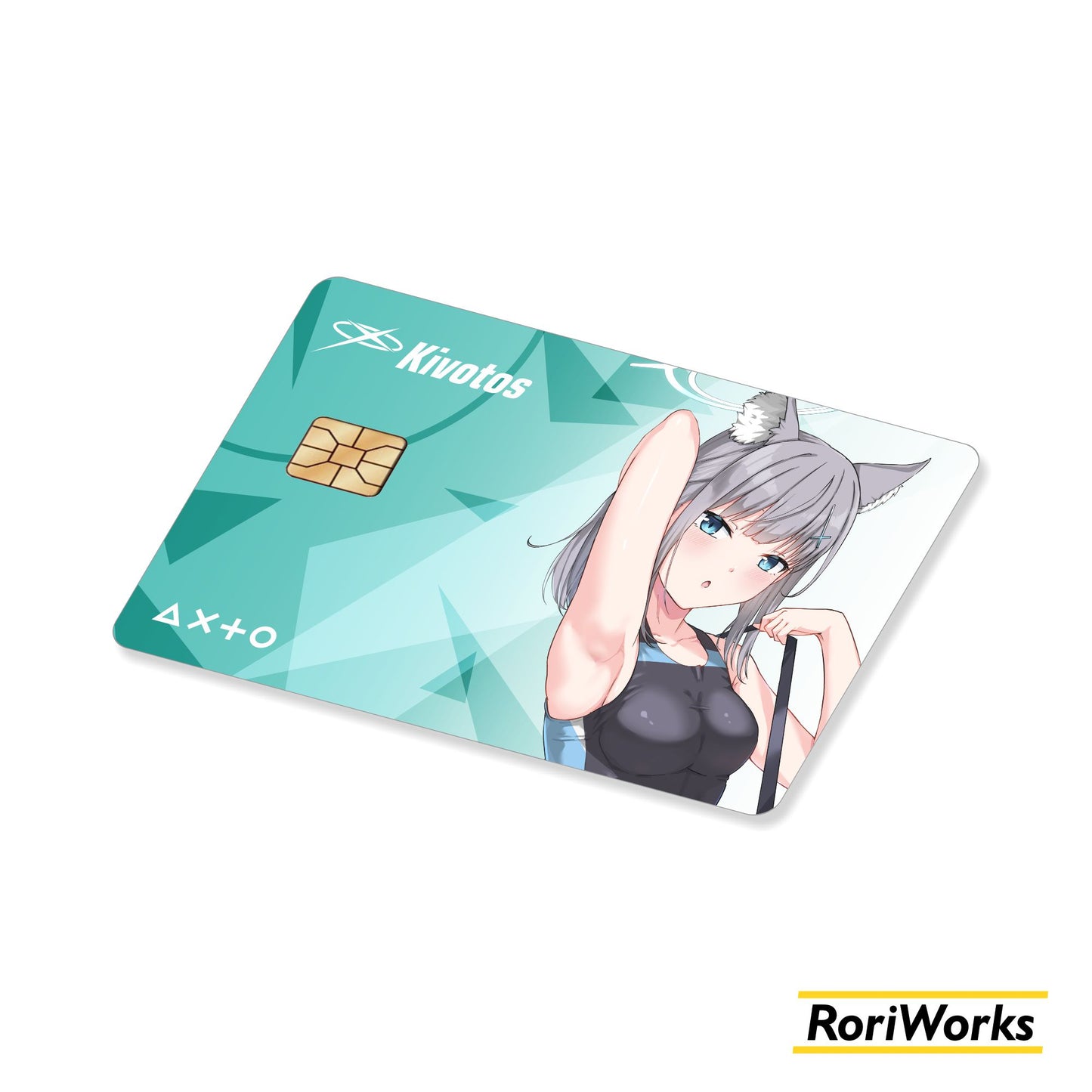 Stiker Kartu - Shiroko Sunaookami (Swimsuit)