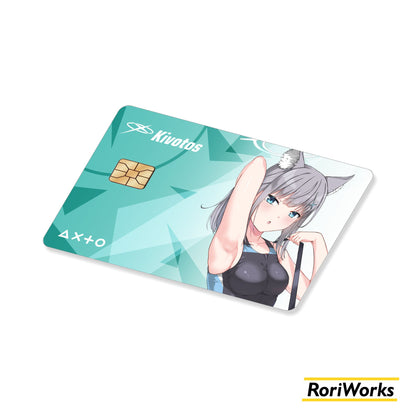 Stiker Kartu - Shiroko Sunaookami (Swimsuit)