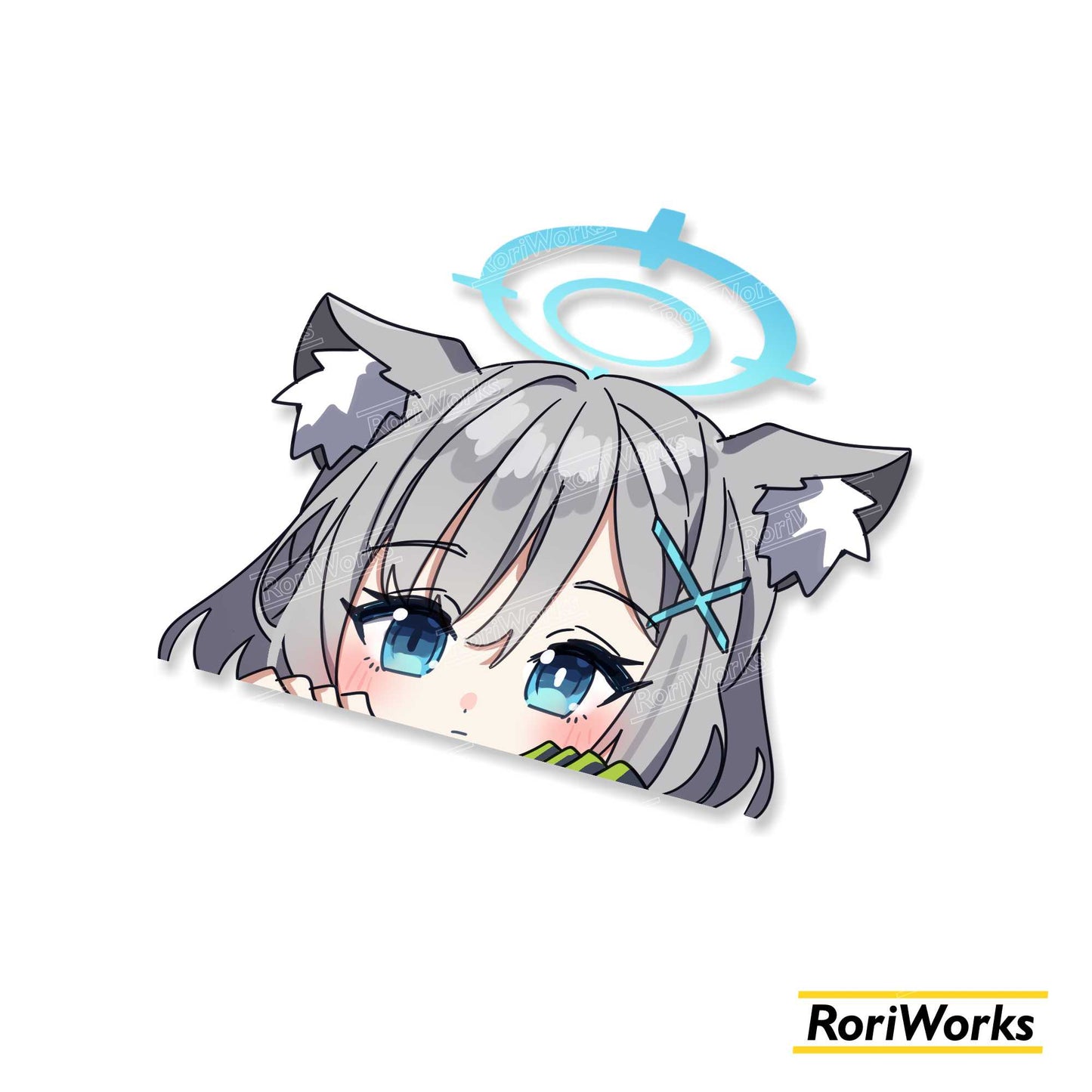 Stiker Intip Shiroko Sunaookami | Blue Archive