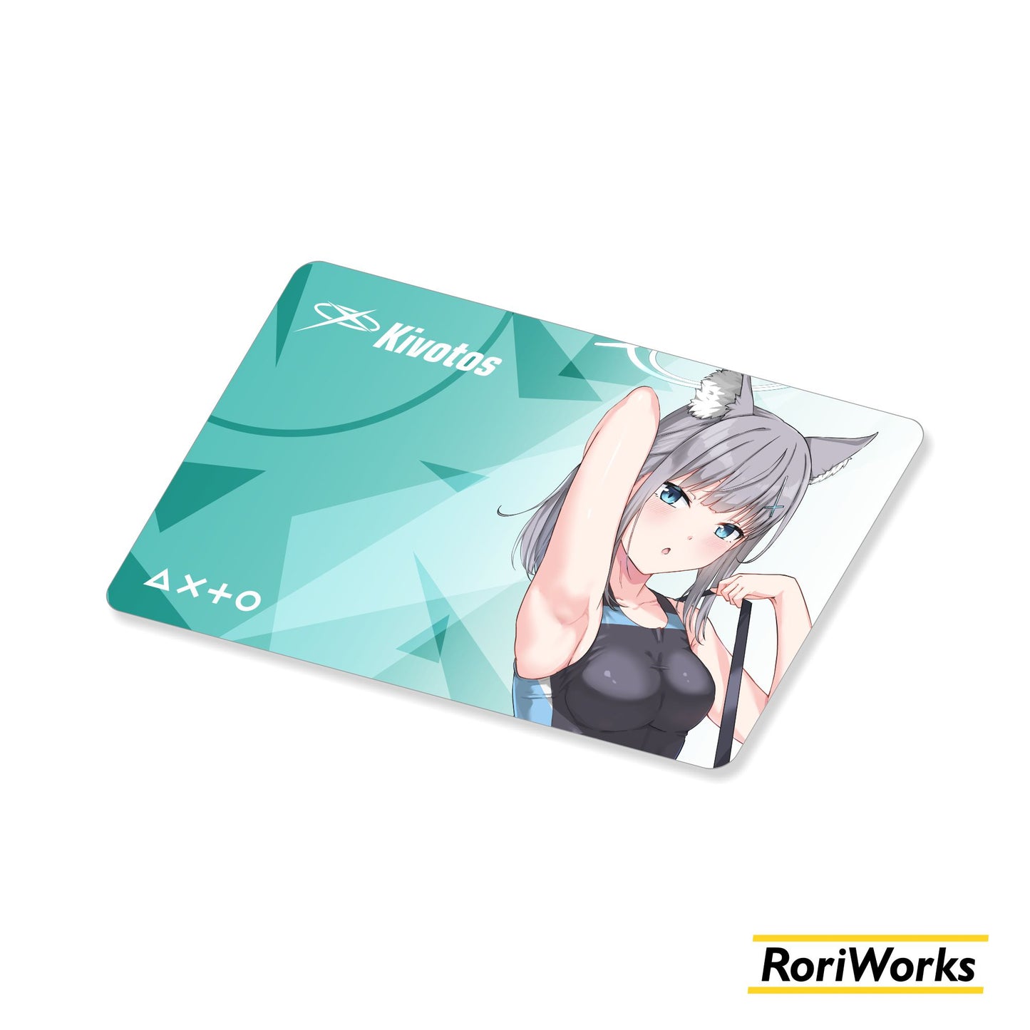 Stiker Kartu - Shiroko Sunaookami (Swimsuit)
