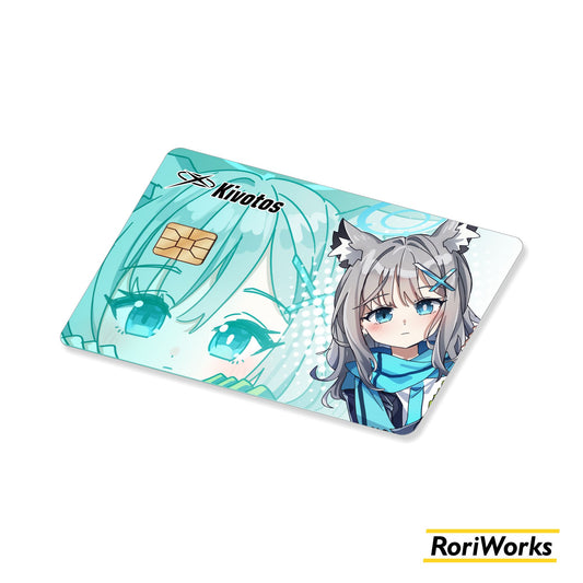Stiker Kartu - Shiroko Sunaookami Intip
