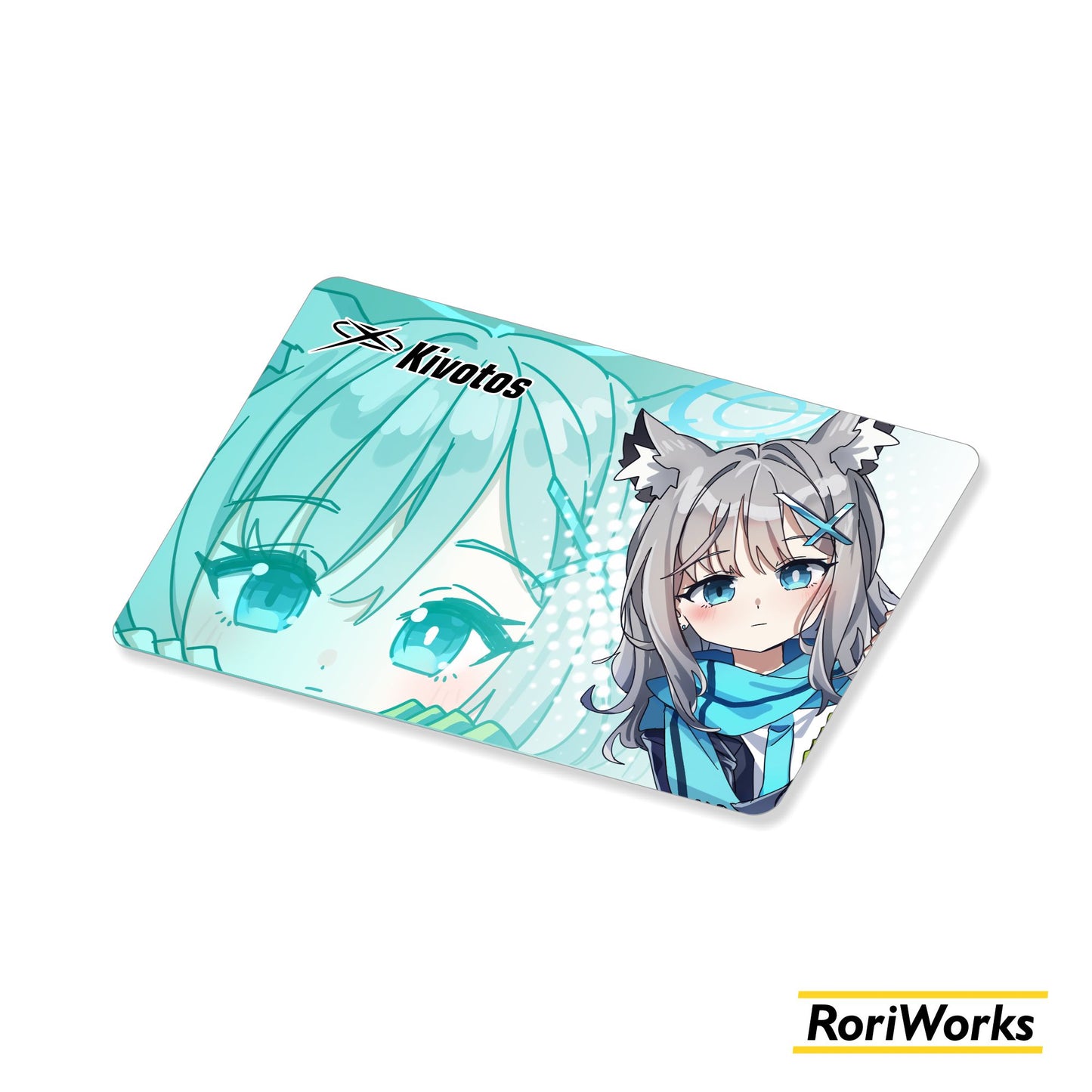 Stiker Kartu - Shiroko Sunaookami Intip