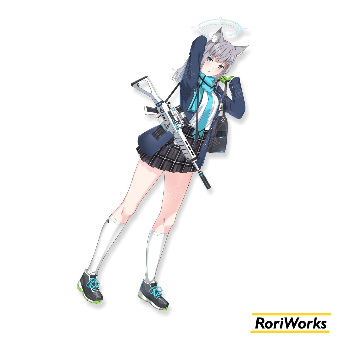 Stiker - Shiroko Sunaookami