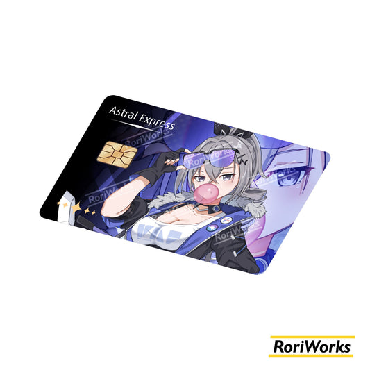 Stiker Kartu - Silver Wolf