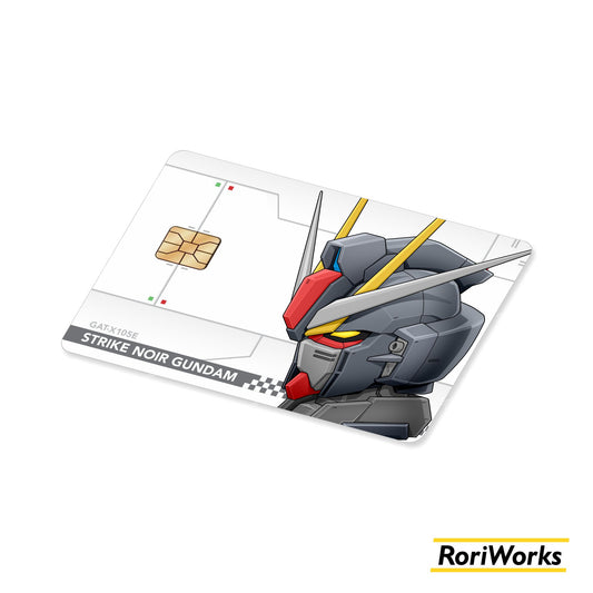 Stiker Kartu - Strike Noir Gundam Head