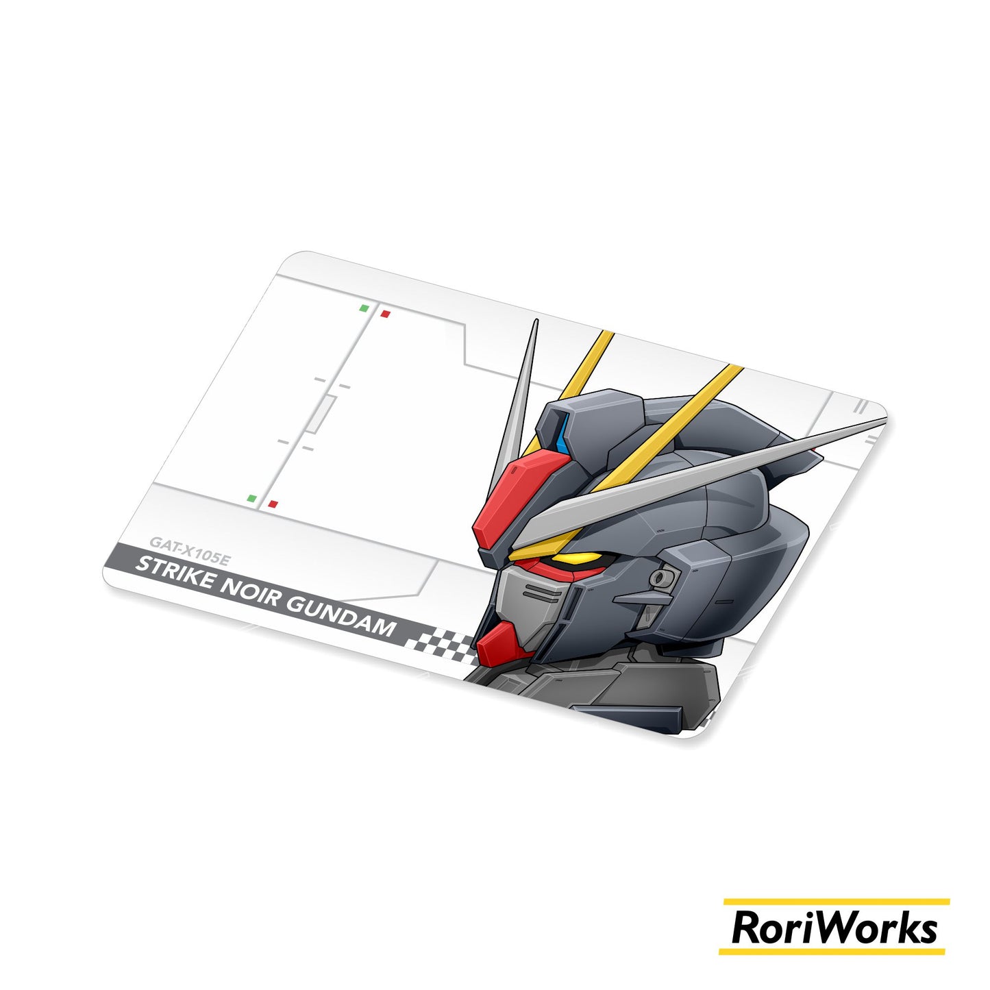 Stiker Kartu - Strike Noir Gundam Head