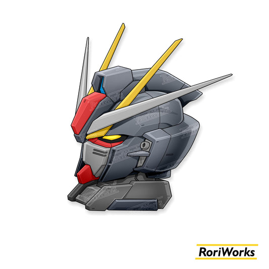 Stiker Strike Noir Gundam Head