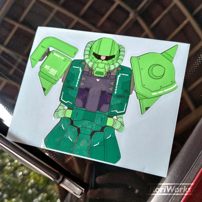Stiker Zaku II Bust