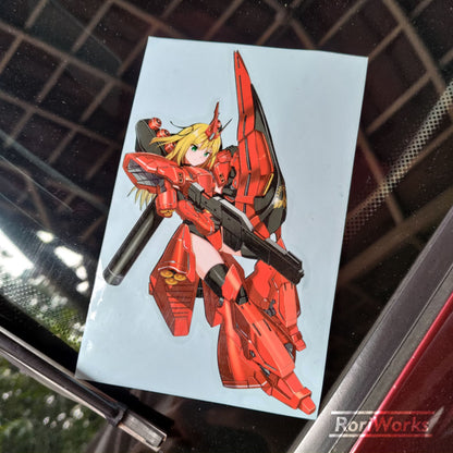 Stiker - Sazabi (Mecha Musume)