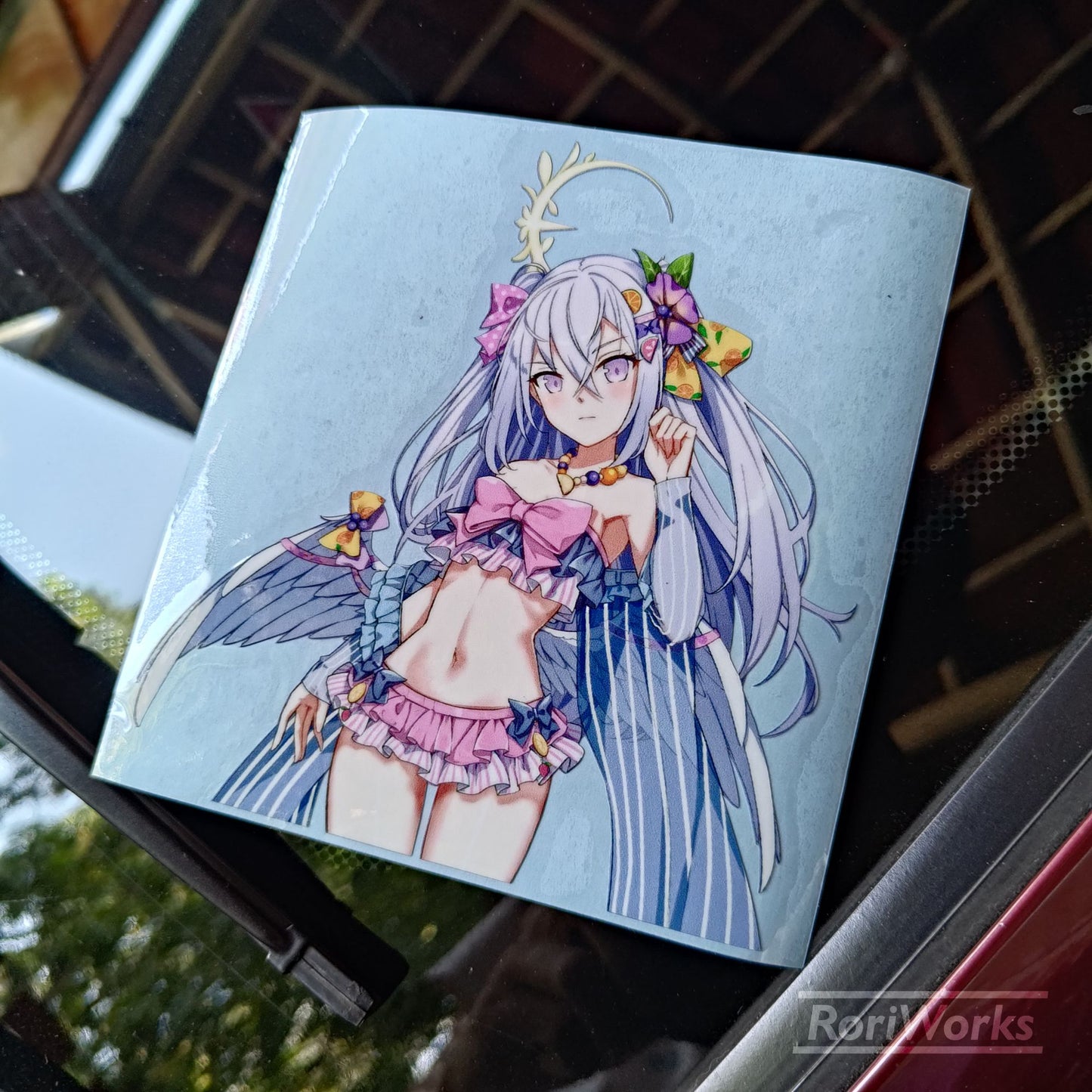Stiker Azusa Shirasu (Swimsuit) | Blue Archive