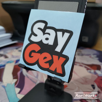 Stiker Lucu - Say Gex