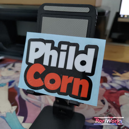 Stiker Lucu - Phild Corn
