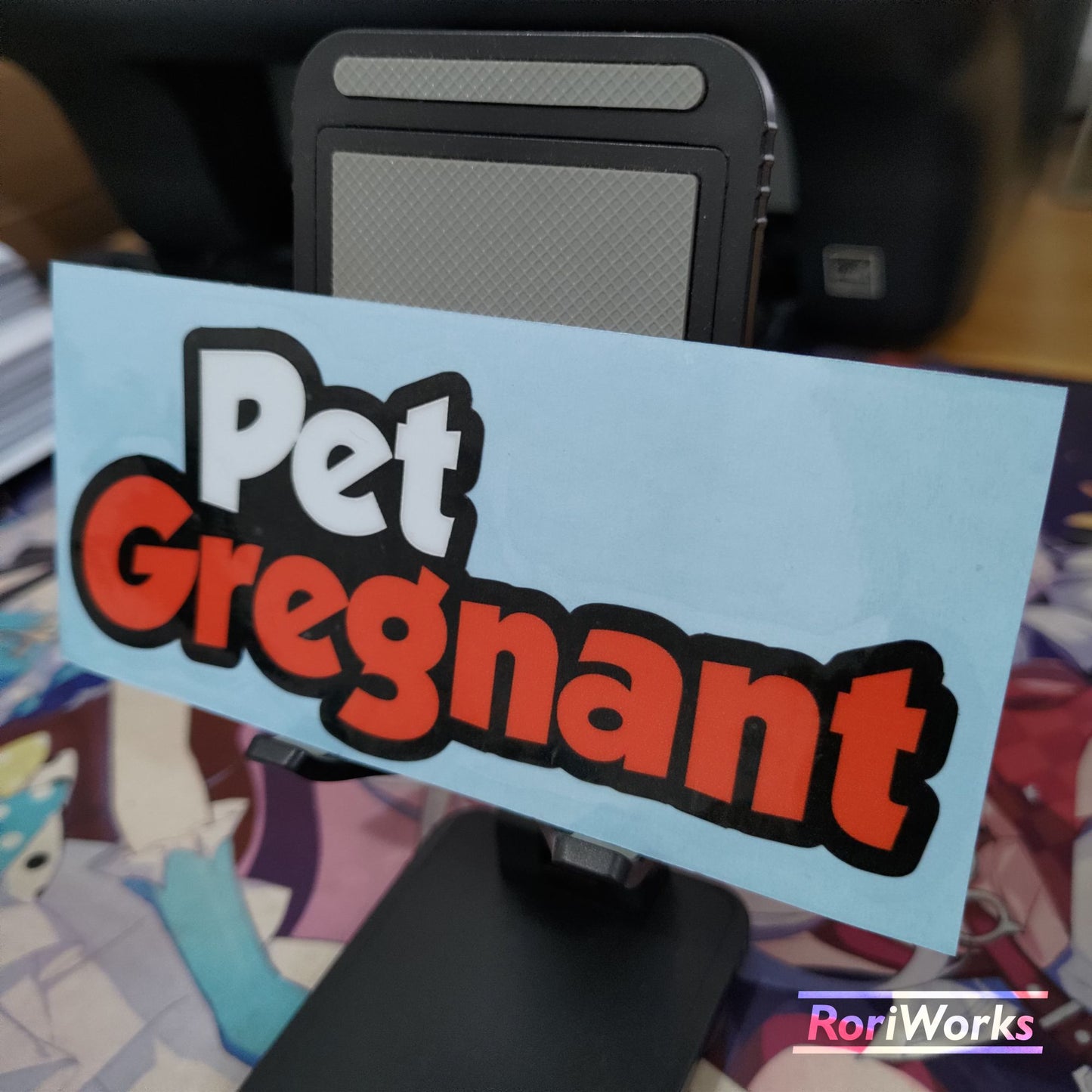 Stiker Lucu - Pet Gregnant