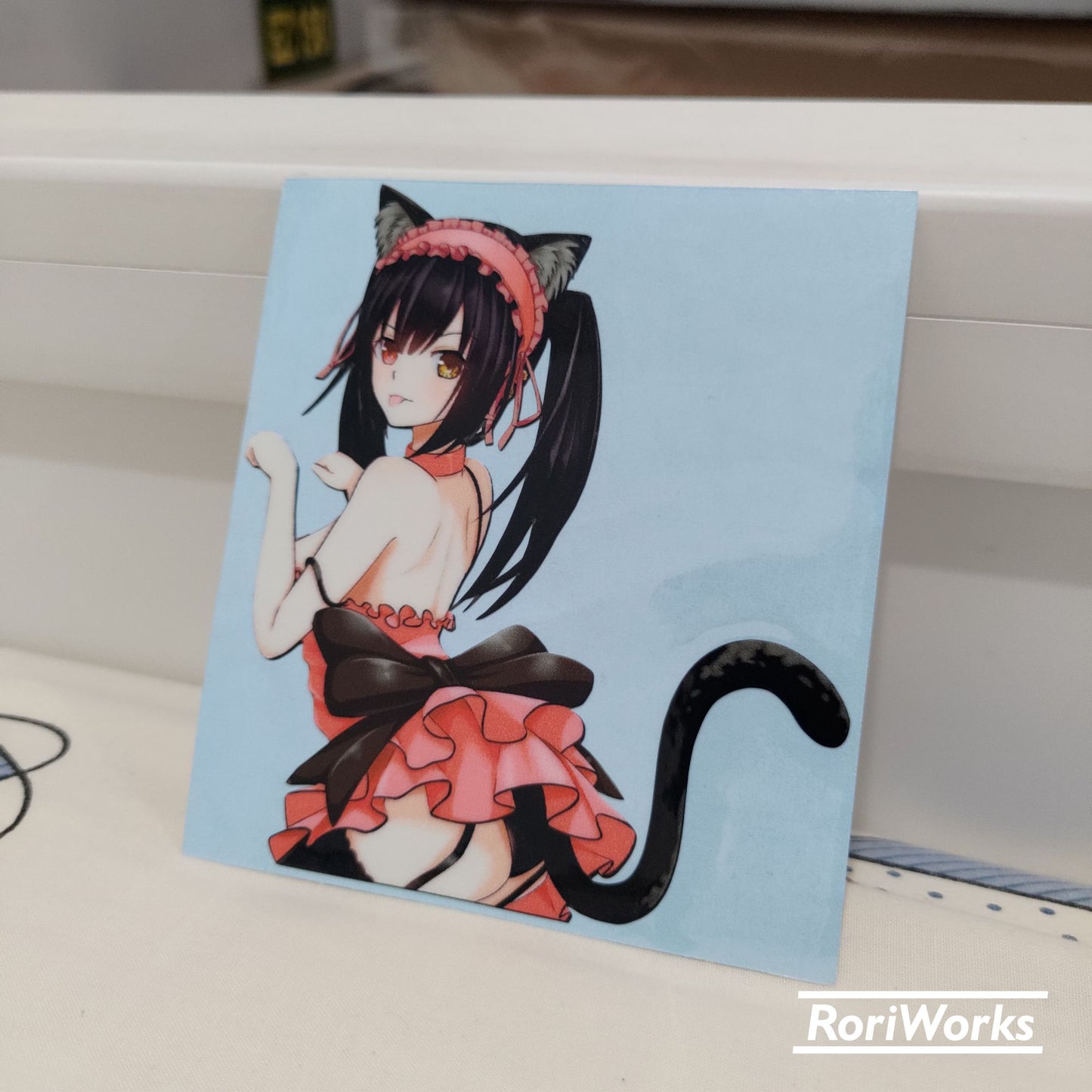 Stiker - Kurumi Tokisaki (Neko)