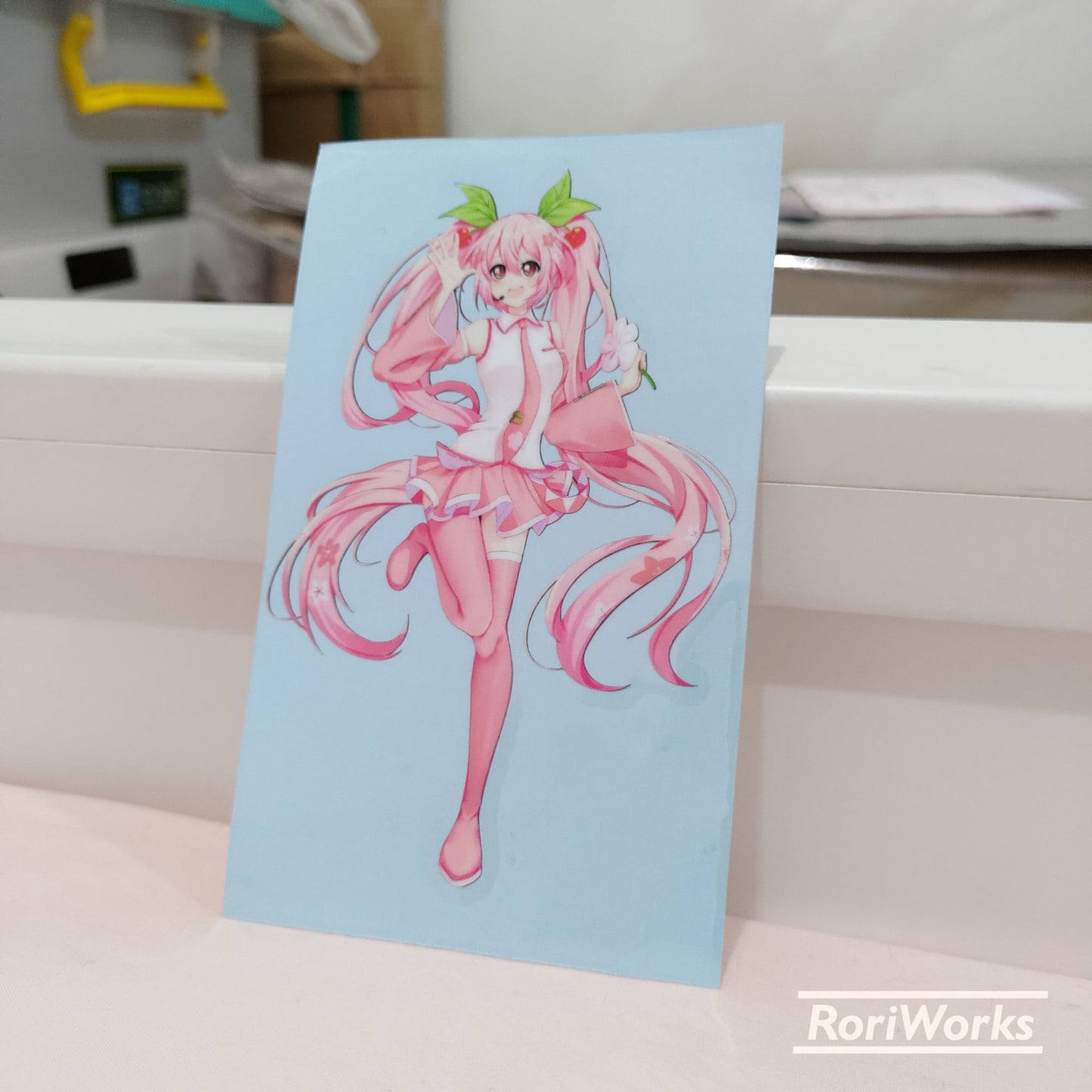 Stiker Miku Hatsune (Sakura Miku)