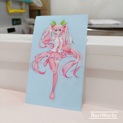 Stiker Miku Hatsune (Sakura Miku)