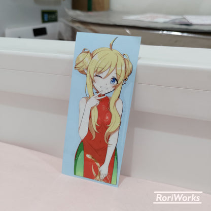 Stiker Jashin-chan (Cheongsam) | Jashin-chan Dropkick!