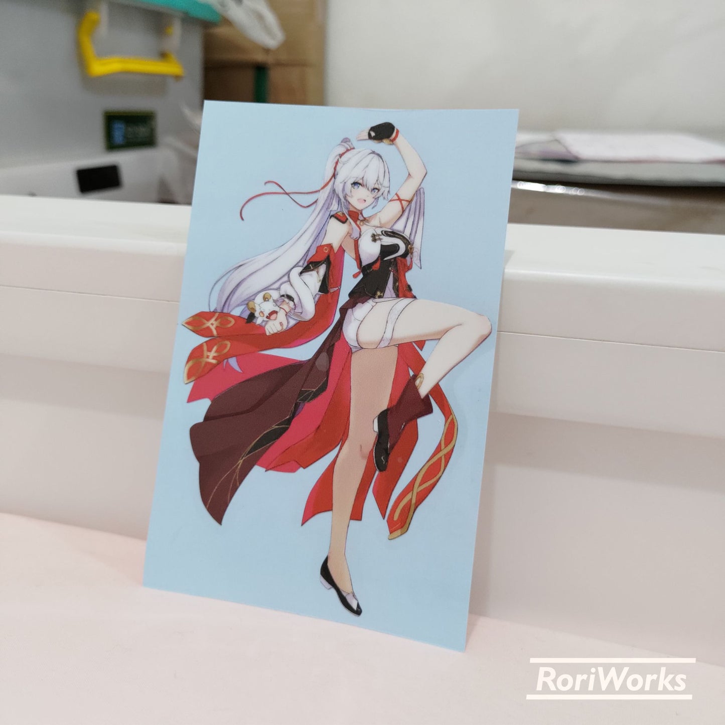 Stiker - Kiana Kaslana (Ba Dum! Fiery Wishing Star)