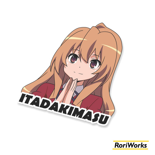 Stiker Taiga Aisaka Itadakimasu | ToraDora!
