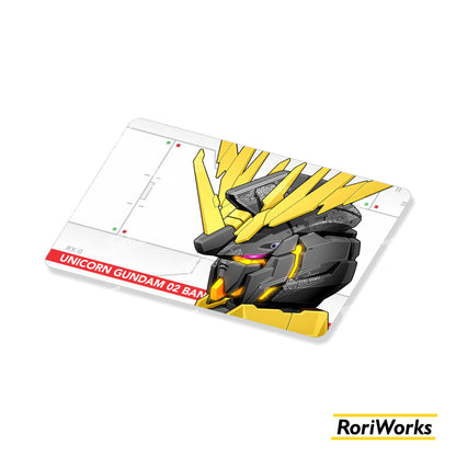 Stiker Kartu - Unicorn Gundam Banshee Head (Destroy Mode)