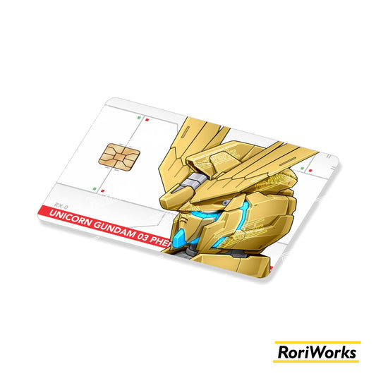 Stiker Kartu - Unicorn Gundam Phenex Head (Destroy Mode)