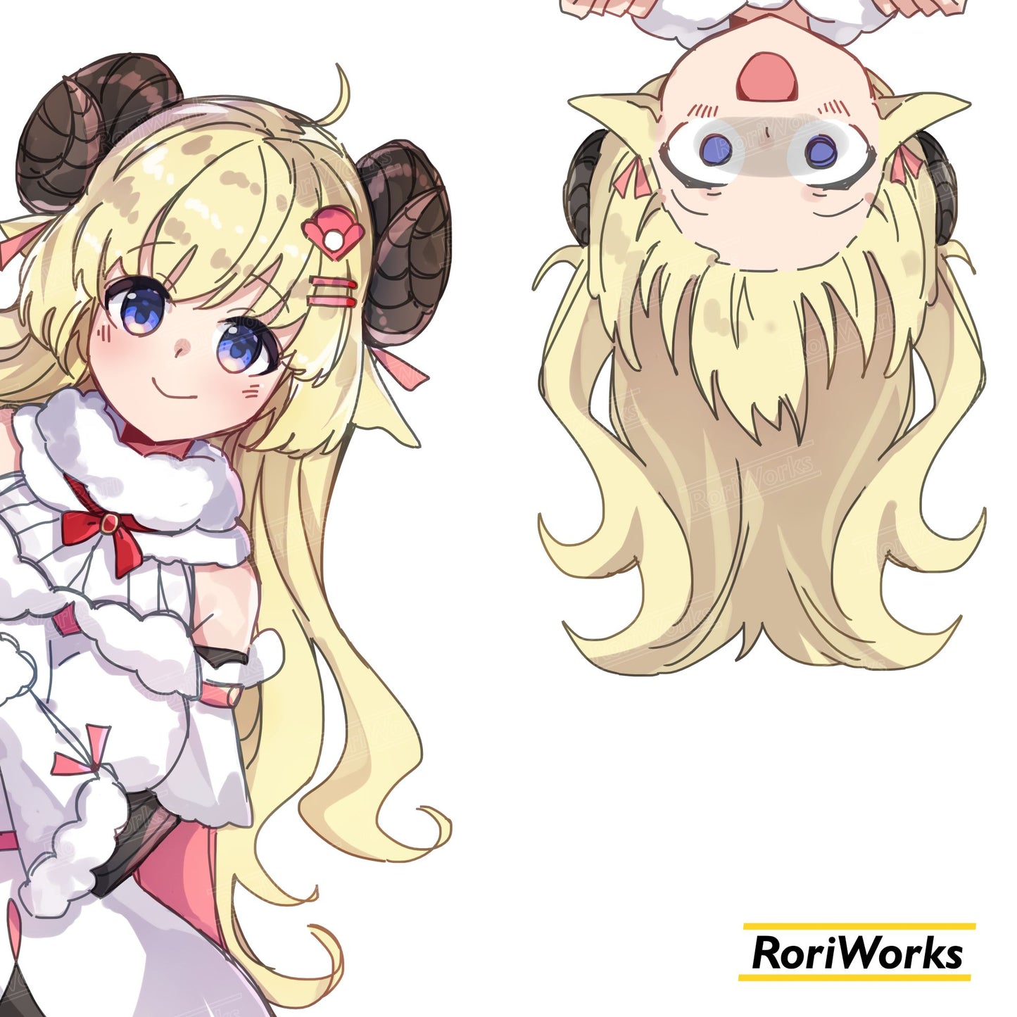 Stiker Intip - Watame Tsunomaki