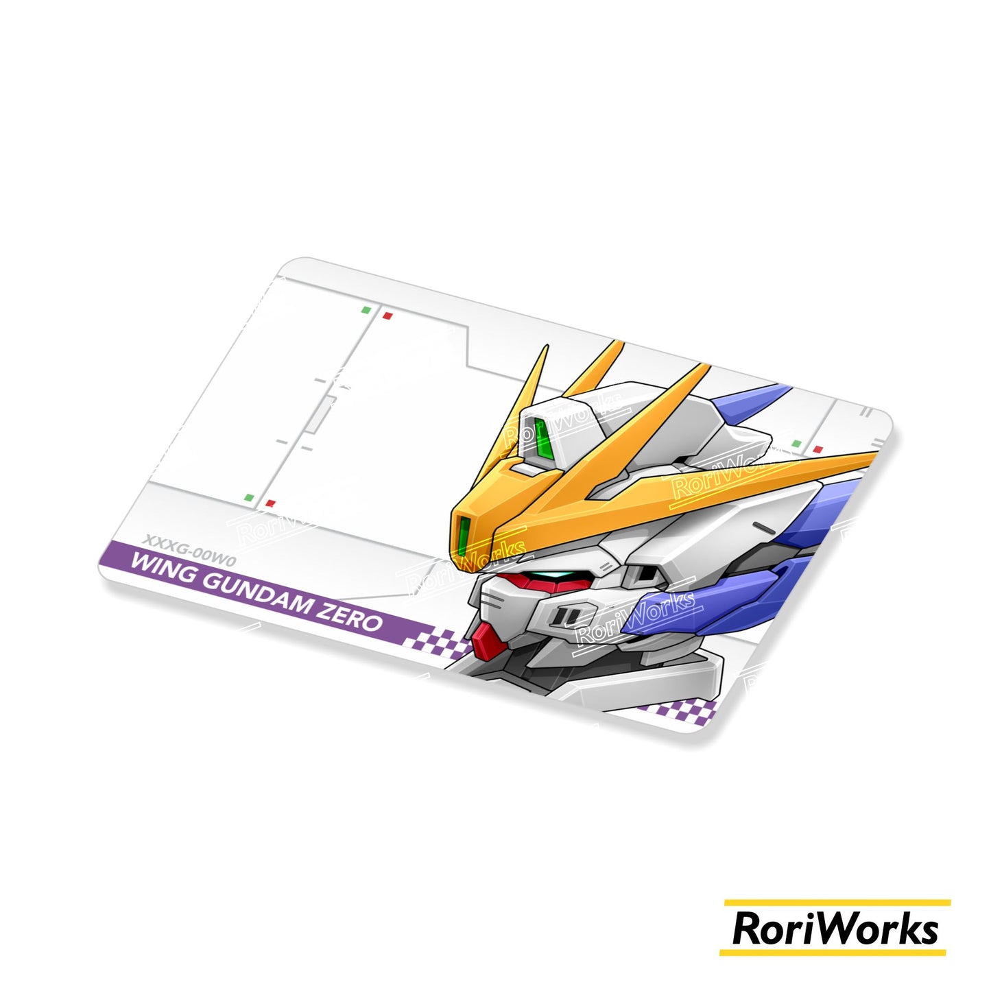 Stiker Kartu - Wing Gundam Zero (Endless Waltz) Head