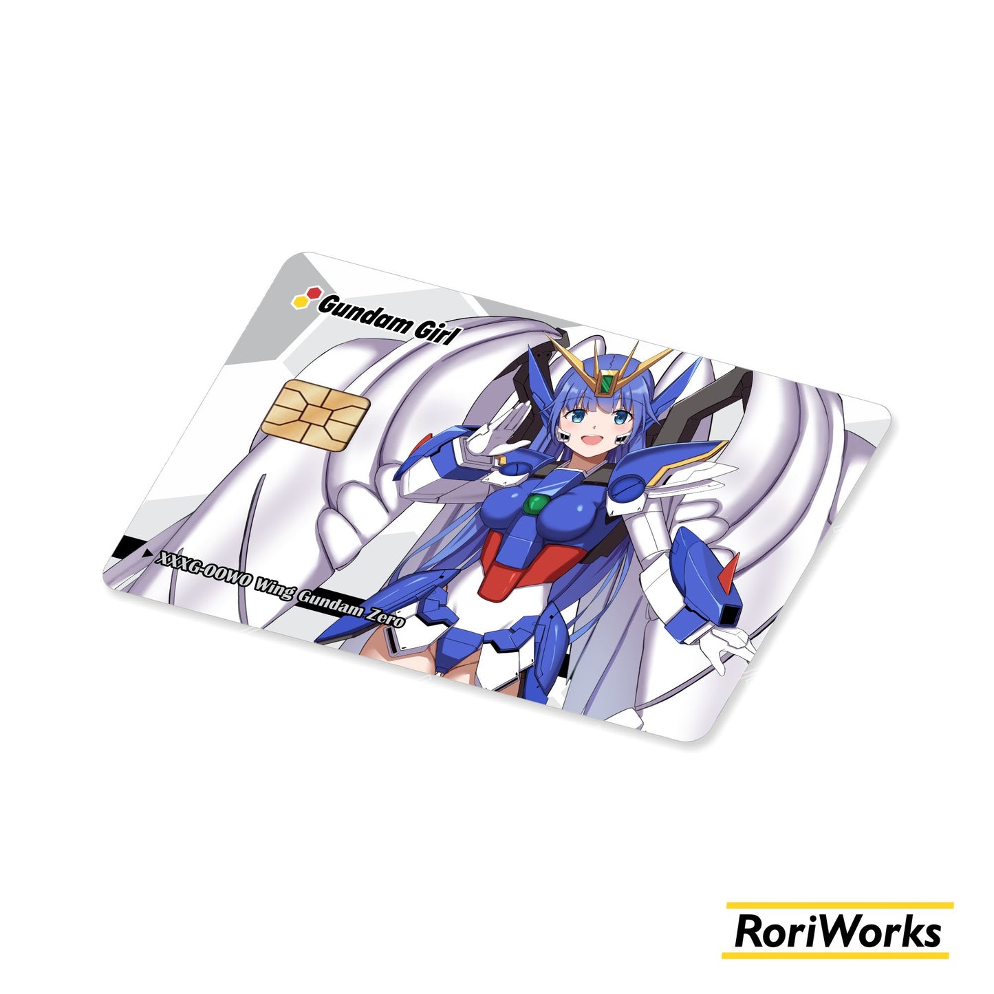 Stiker Kartu - Wing Gundam Zero Endless Waltz (Mecha Musume)