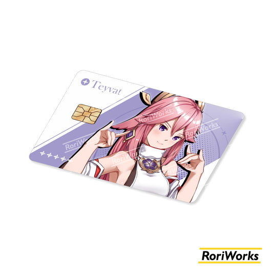 Stiker Kartu - Yae Miko