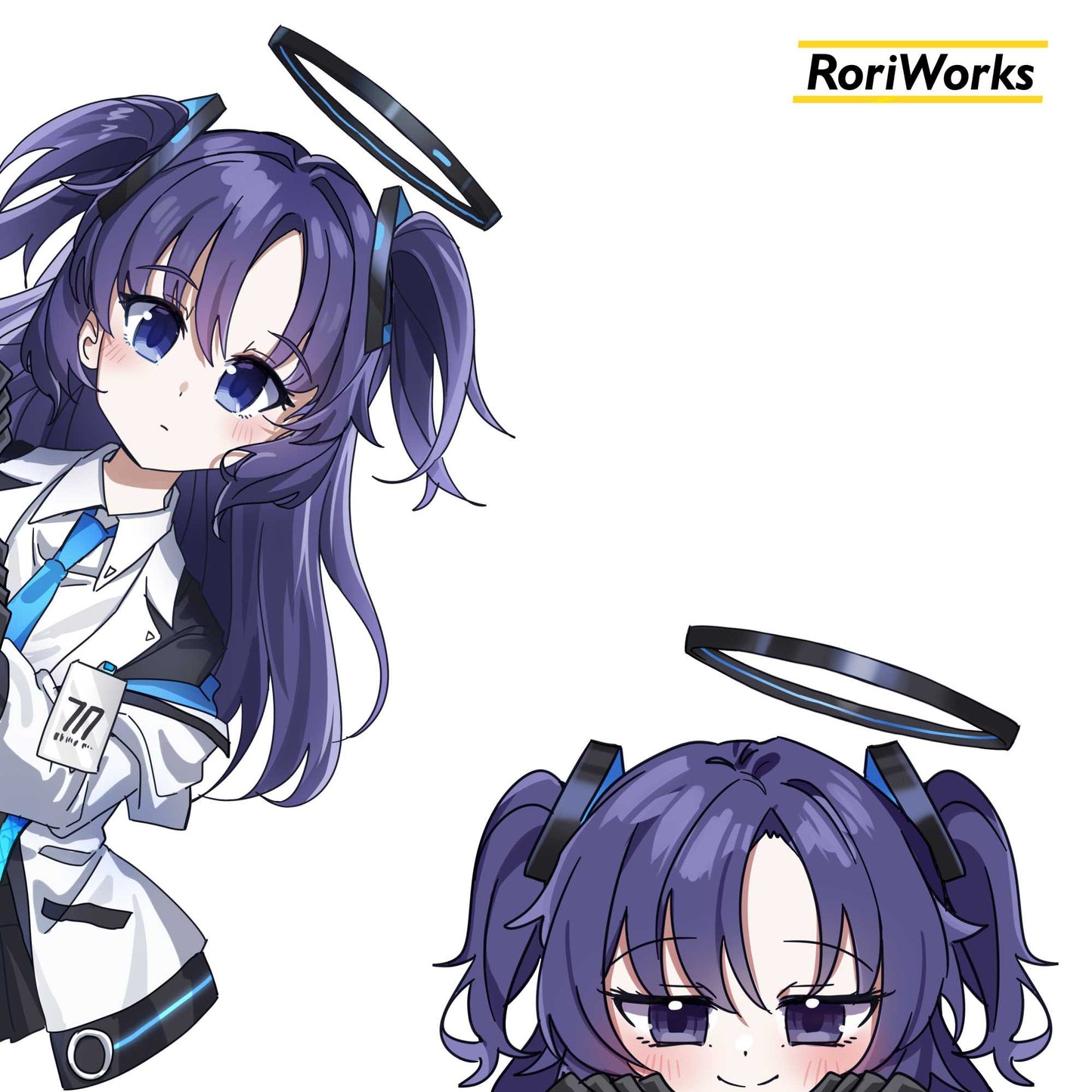 Stiker Intip Yuuka Hayase | Blue Archive