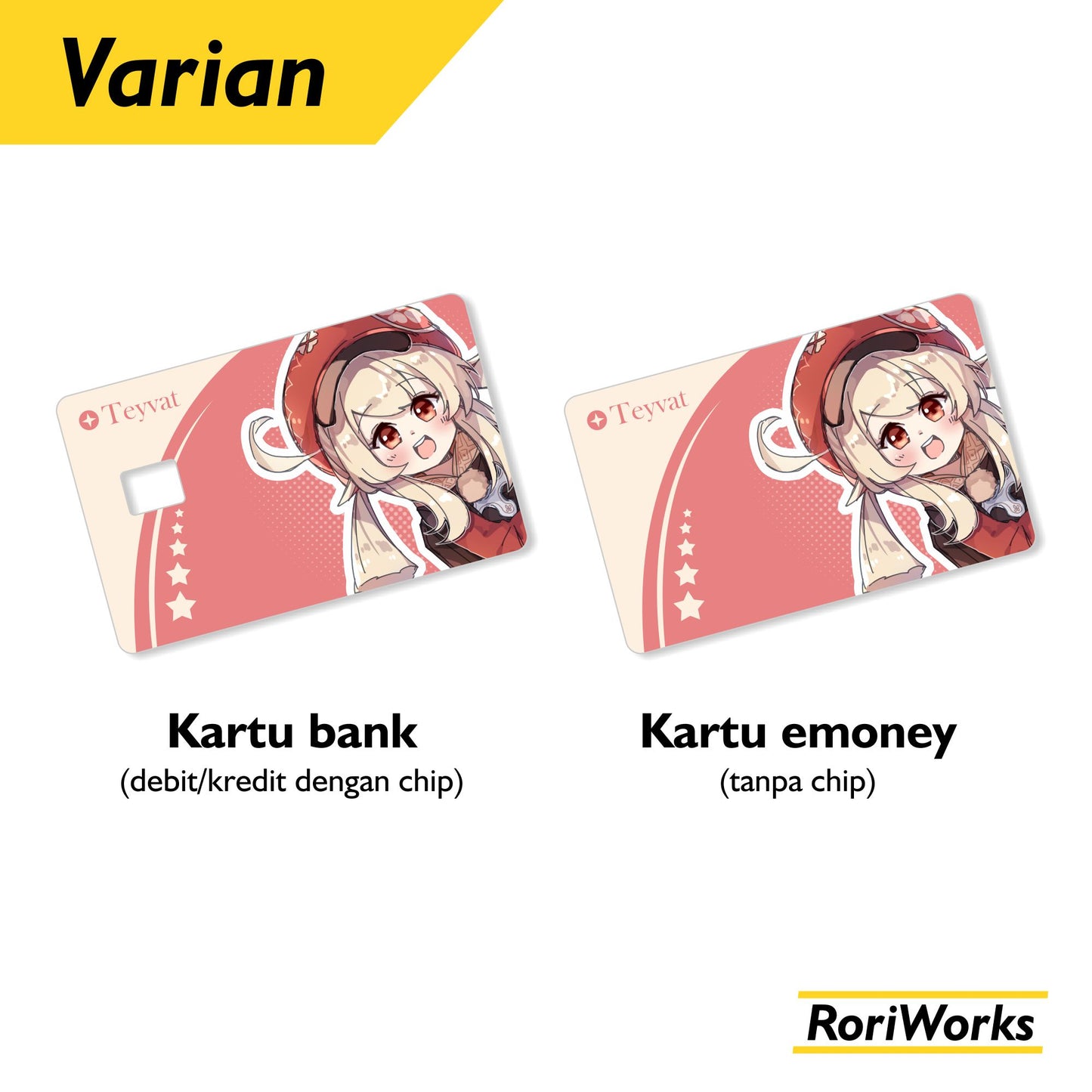 Stiker Kartu - Miyabi Hoshimi