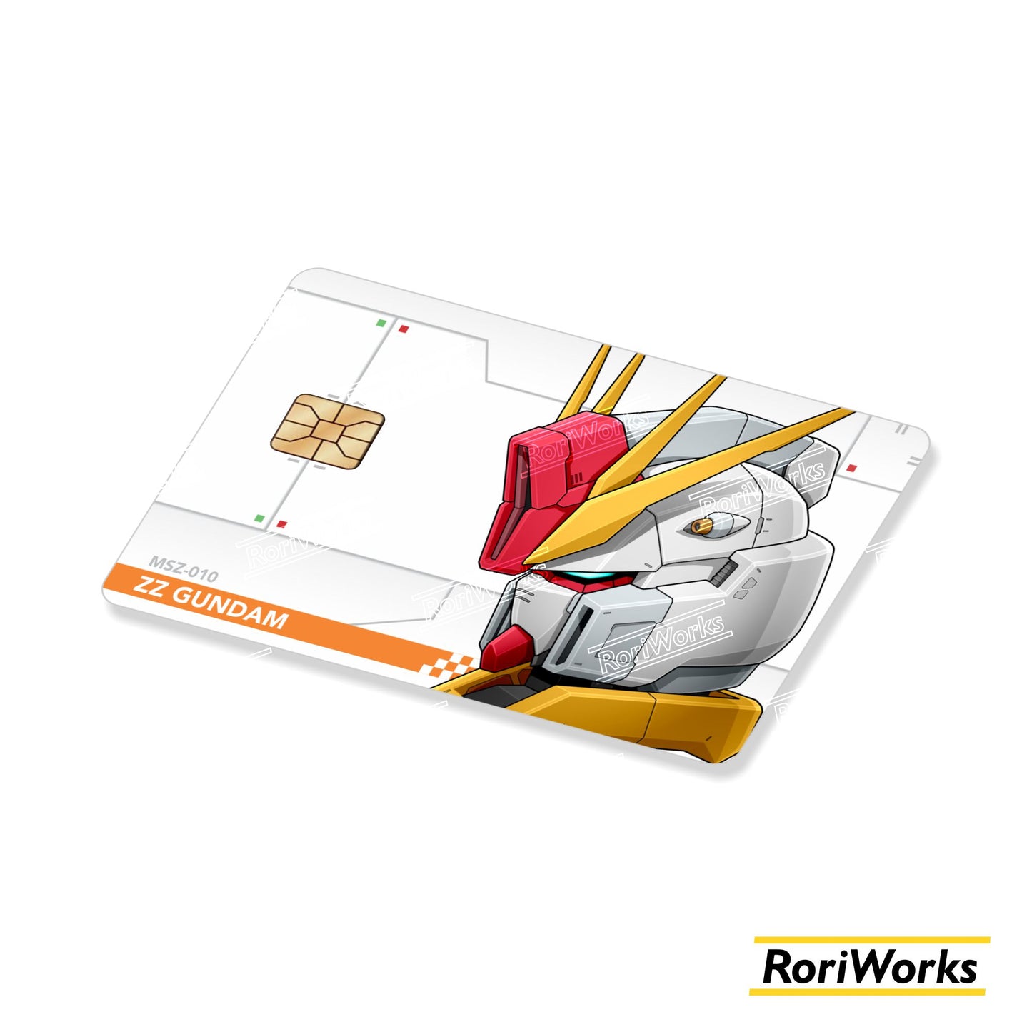 Stiker Kartu - ZZ Gundam Head