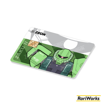 Stiker Kartu - Zaku II Bust