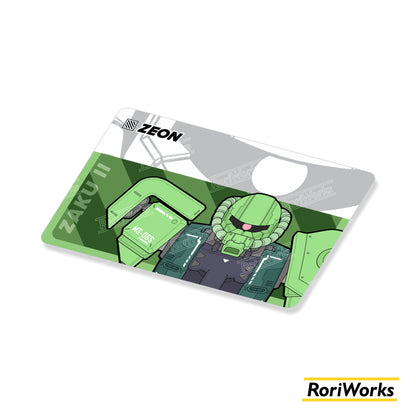Stiker Kartu - Zaku II Bust