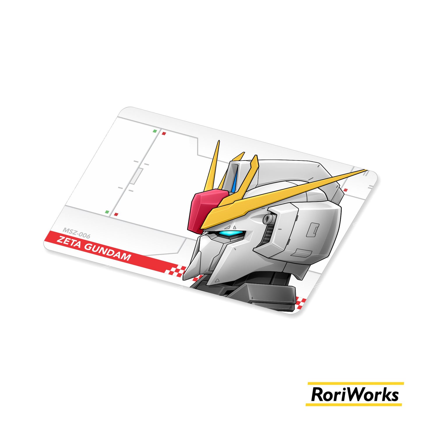 Stiker Kartu - Zeta Gundam Head