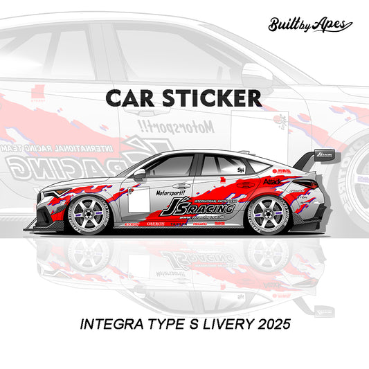 Stiker - Acura Integra Type S Livery 2025 X